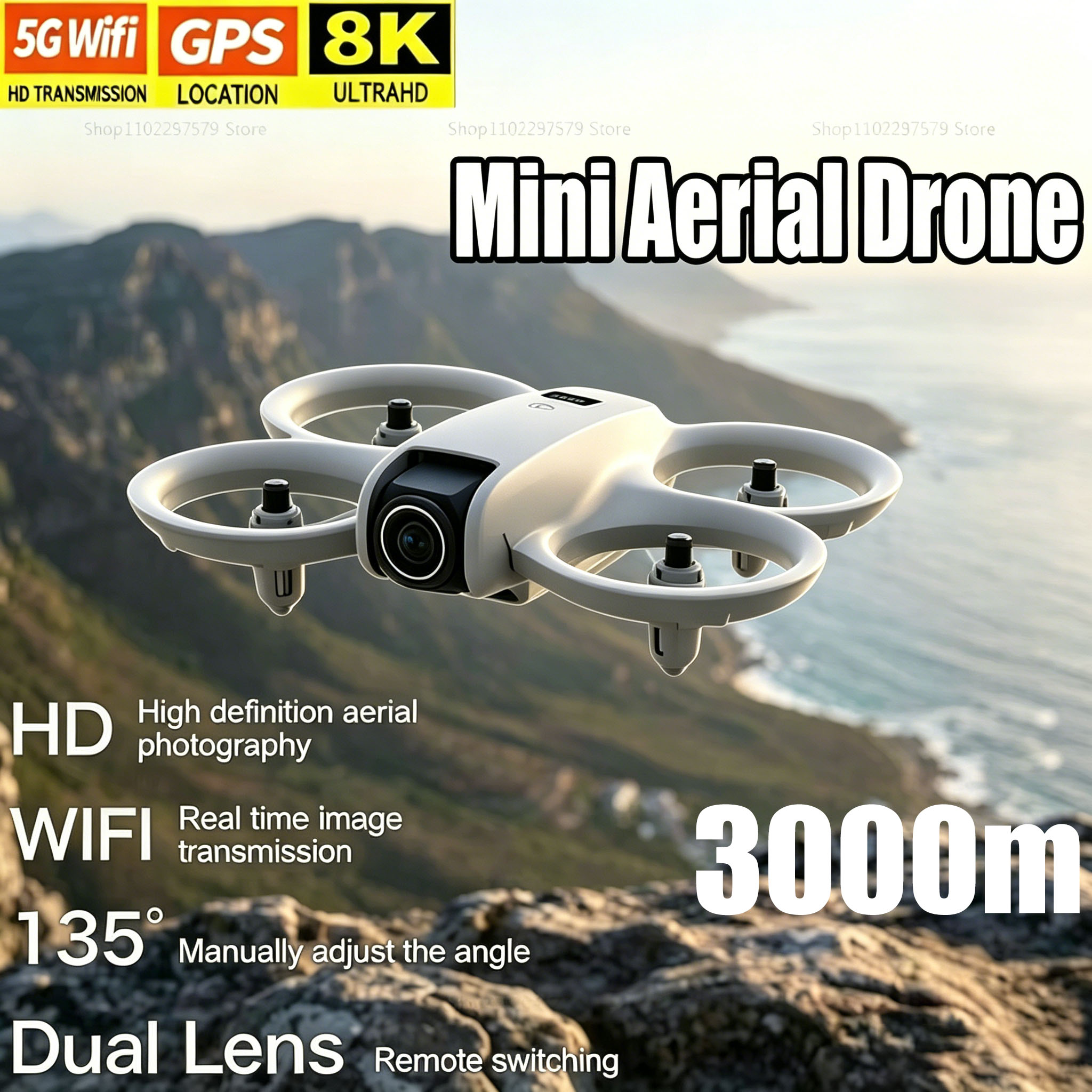 Drone Lidar - Drone Mini dengan Kamera HD 8K