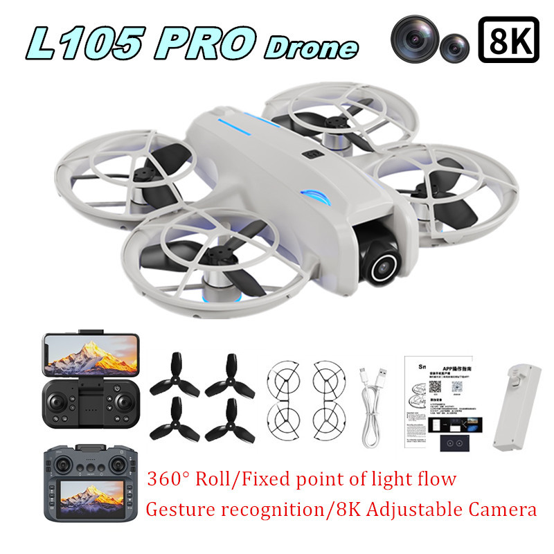 Drone Cinematic - Drone L105 PRO Duel Lensa 8k