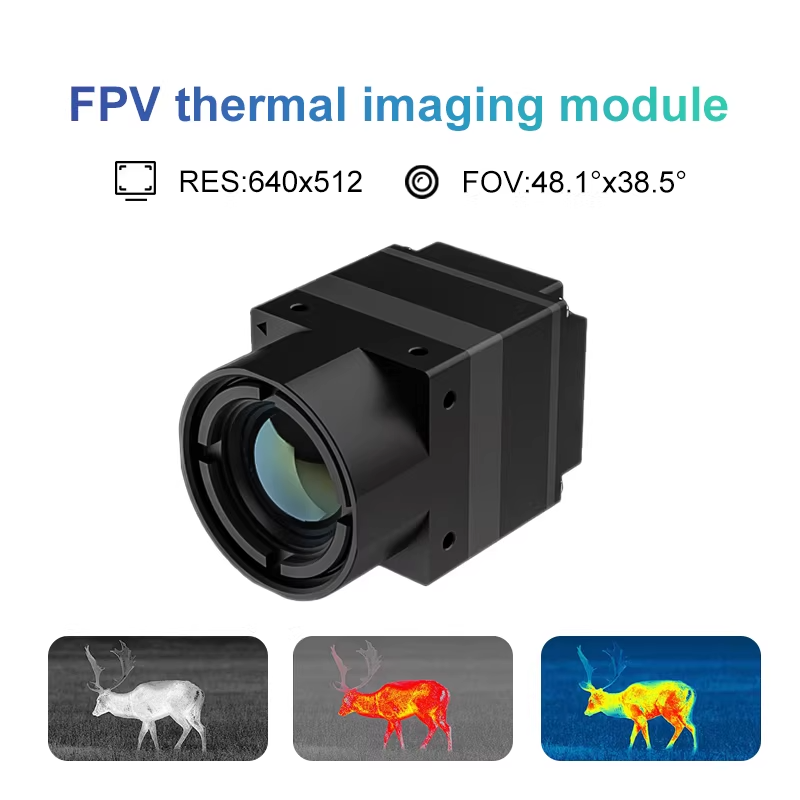 Drone Thermal Imaging - Kamera Termal FPV Antarmuka CVBS 256/384/640