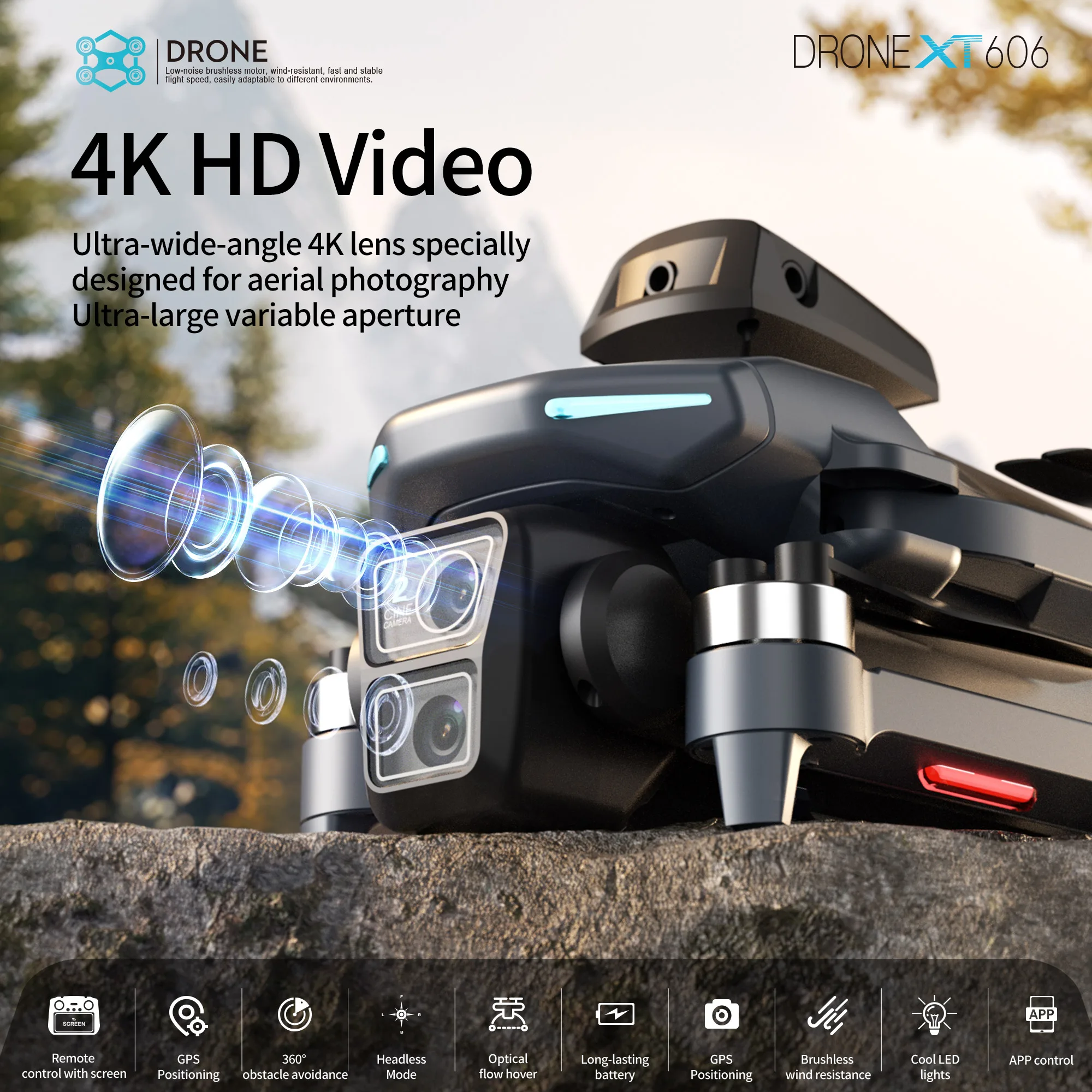 Drone Profesional Lenovo XT606 - Drone Mapping ulasan dan harga