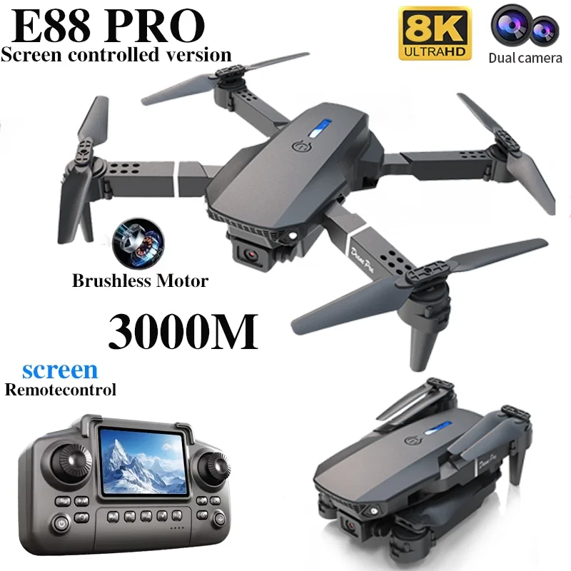 Drone E88 PRO Profesional deng - Drone Cinematic ulasan dan harga