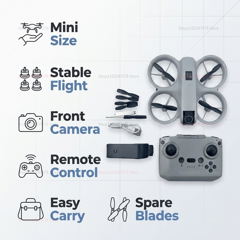 Drone Mini dengan Kamera HD 8K - Drone Lidar ulasan dan harga