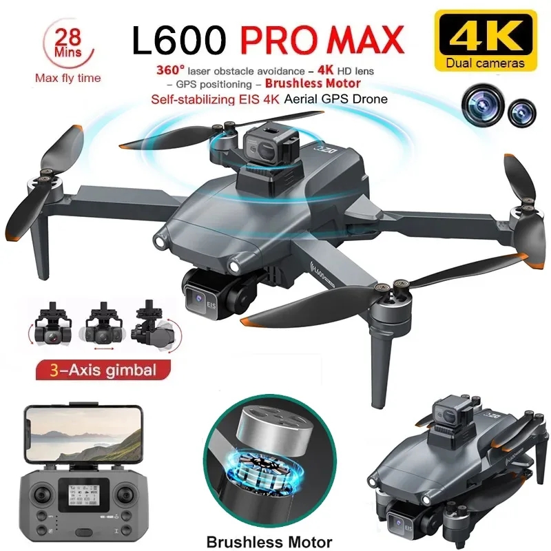 L600 PRO MAX Drone GPS profesi - Drone Cinematic ulasan dan harga